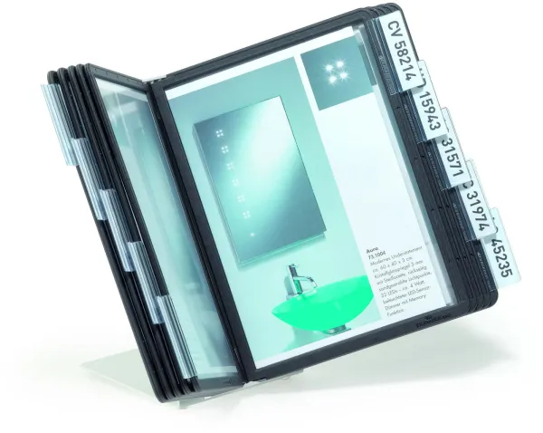 Durable Vario Rekisteröintijärjestelmä Musta A5