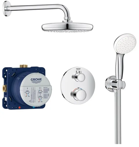 Grohe Grohtherm suihkusarja Tempesta 210, kromi