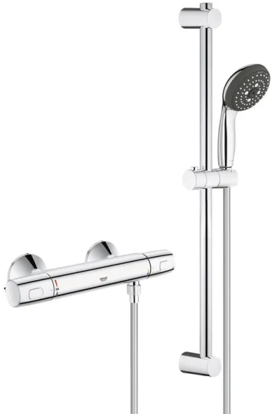 Grohe Precision Trend -suihkusarja termostaattisekoittimella, kromi