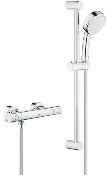 Grohe Tempesta Cosmopolitan 100 suihkusarja Grohtherm 800 Cosmopolitan -termostaattisekoittimella, kromi