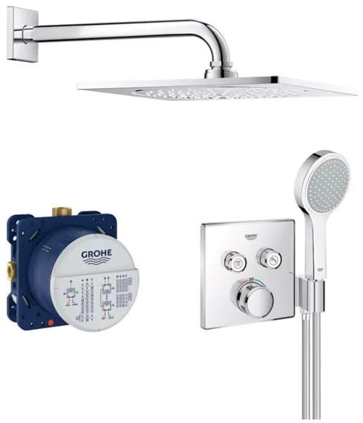 Grohe Grohtherm SmartControl Suihkusarja kattosuihkulla, Kromi