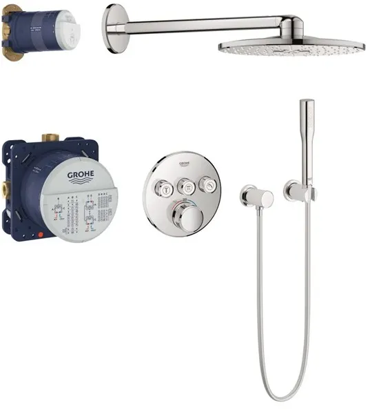 Grohe Grohtherm SmartControl suihkusarja Rainshower SmartActive 310:llä, kromi