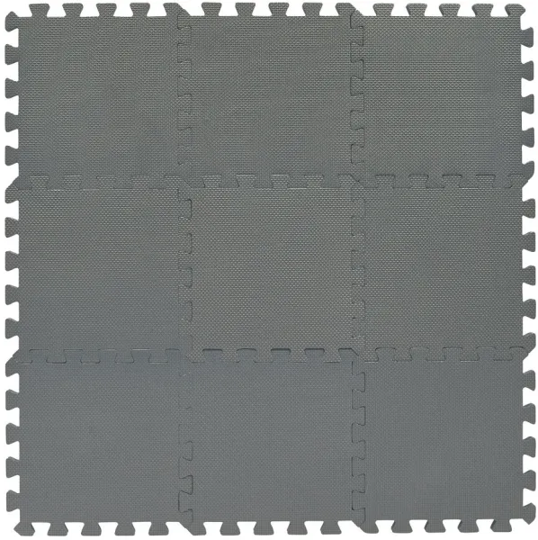 Vaahdotettu leikkimatto Bekids, vaaleanharmaa 9 kpl