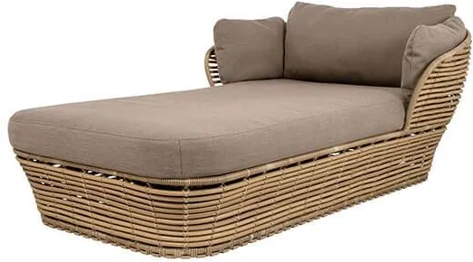 Cane-Line Basket daybed - Natural runko, sisältää tyynyn