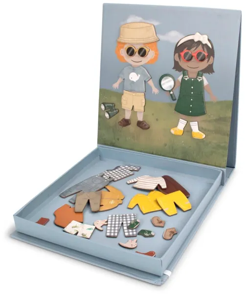 Magneettinen pukunukke – Valmiina seikkailuusi